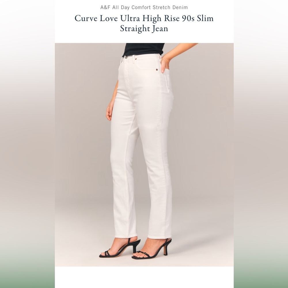 Abercrombie Curve Love Slim Straight Ultra High Rise (Extra Short)
